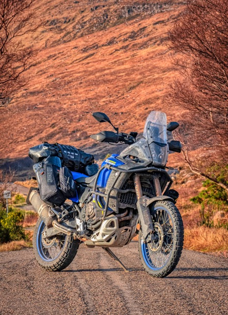 Dirtsack Erupt Rackless V2 on Yamaha Tenere 700