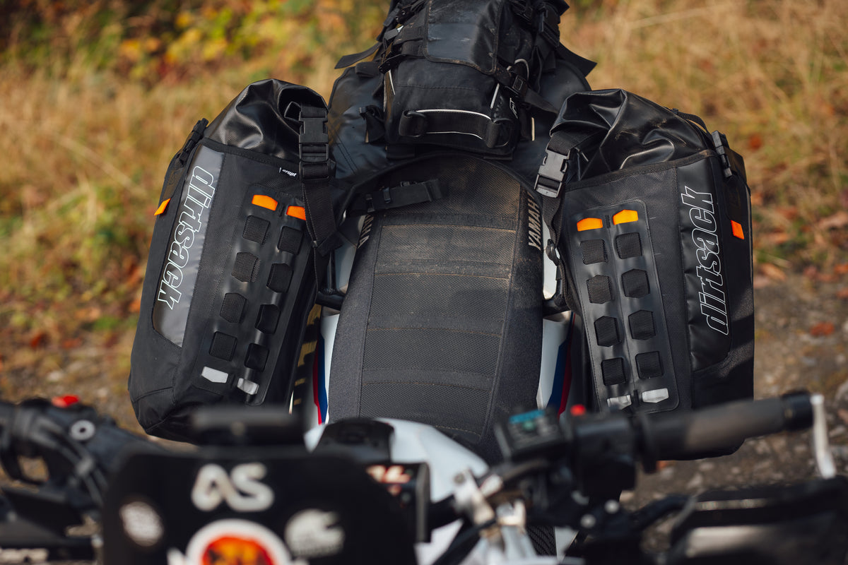 Dirtsack Erupt Rackless V2 on Yamaha Tenere 700