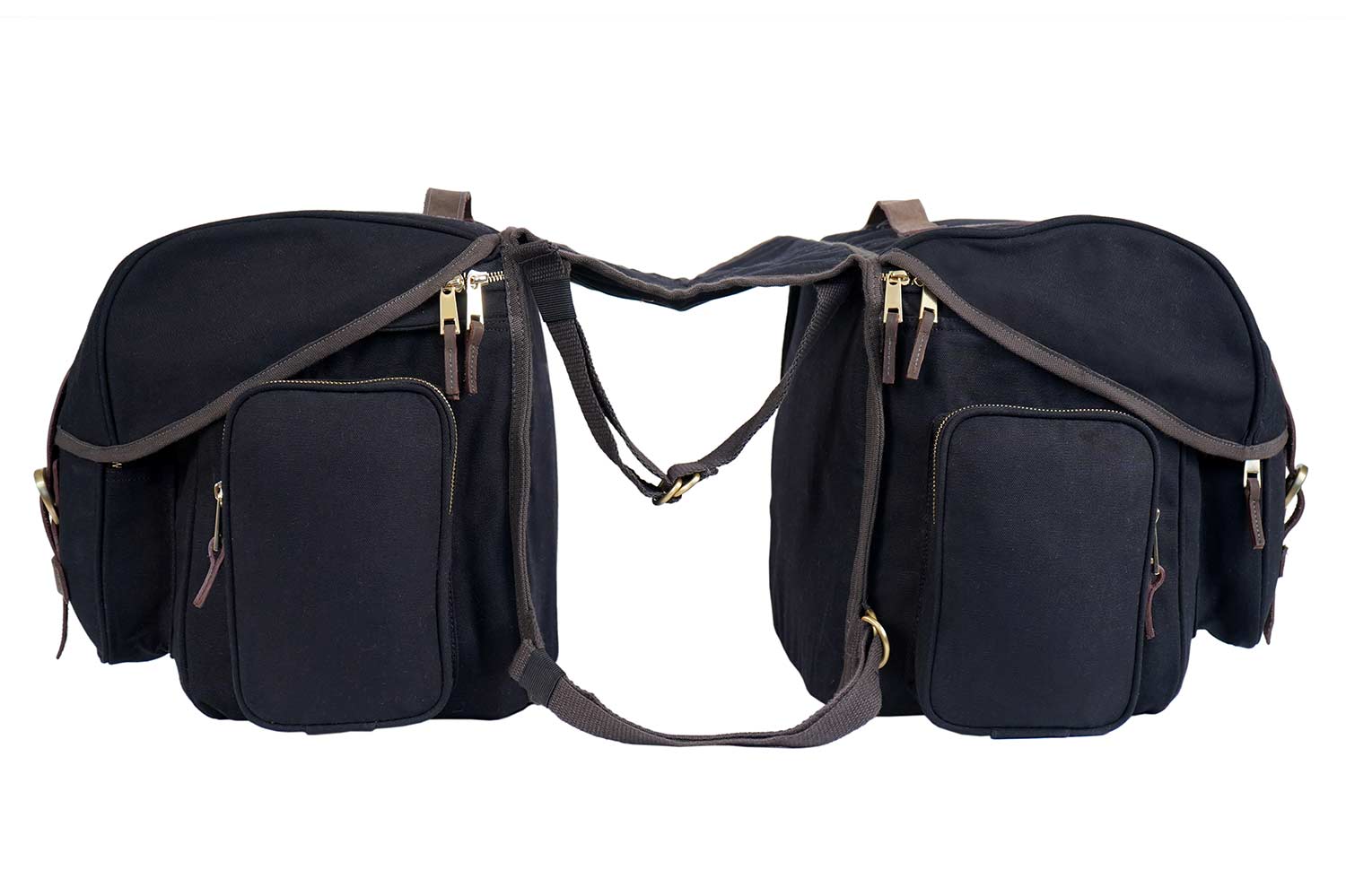 Dirtsack Easyrider Classic Canvas Saddlebags - Black SALE