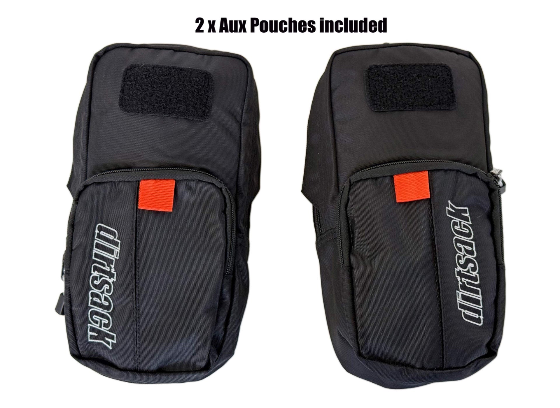 Dirtsack Erupt Rackless V2 Soft Luggage ADV Kit 2 x 24 litre All Black X-Wide No Pannier Racks Needed