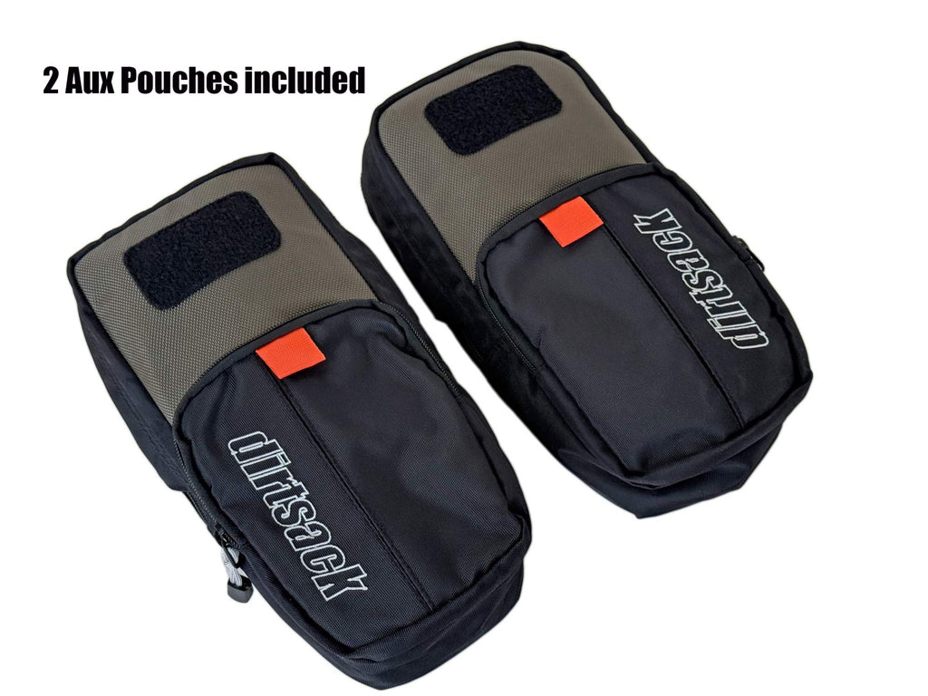 Dirtsack Rackless Luggage 2 x 24 litre Green/Black Fuel Cut Out 690/701 450 Rally
