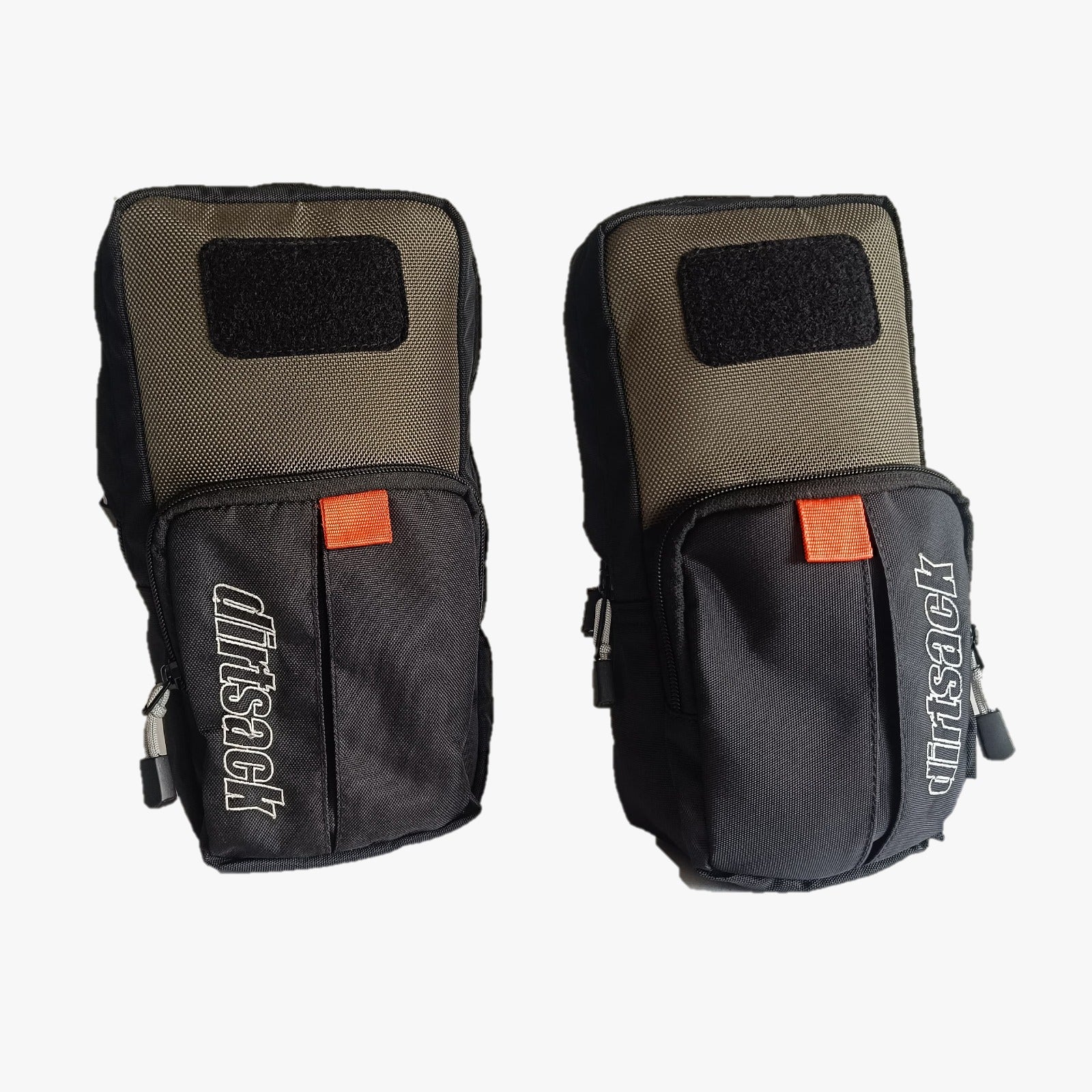 Dirtsack Rackless Auxiliary Pouches in Moss Green (pair) 2.8 ltrs each