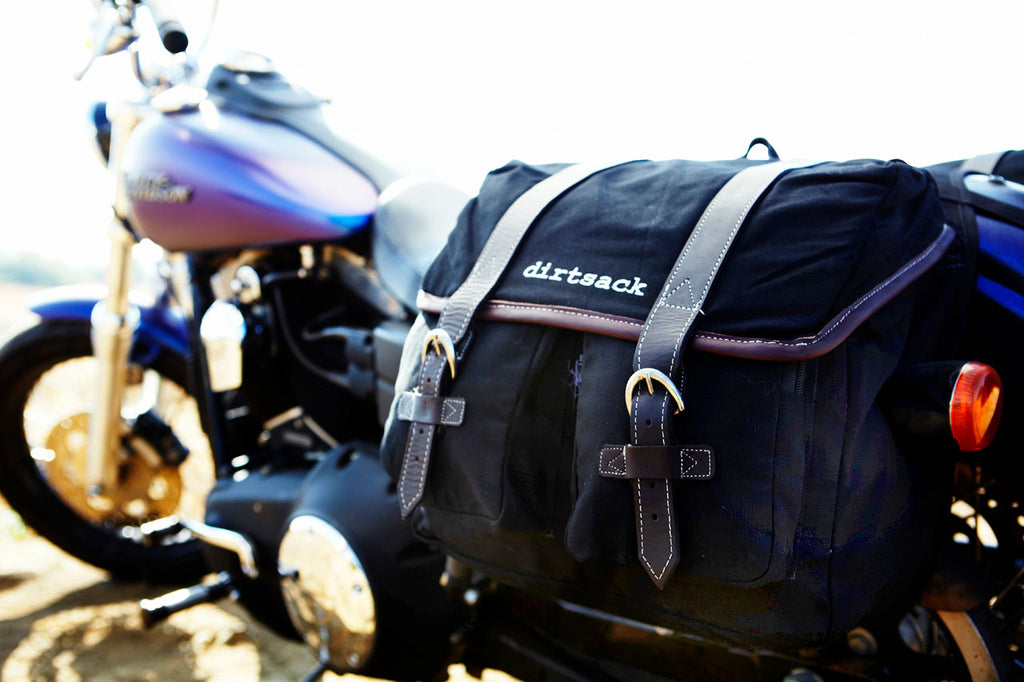 Dirtsack Easyrider Classic Canvas Saddlebags - Black SALE