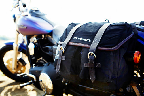 Dirtsack Easyrider Classic Canvas Saddlebags - Black SALE