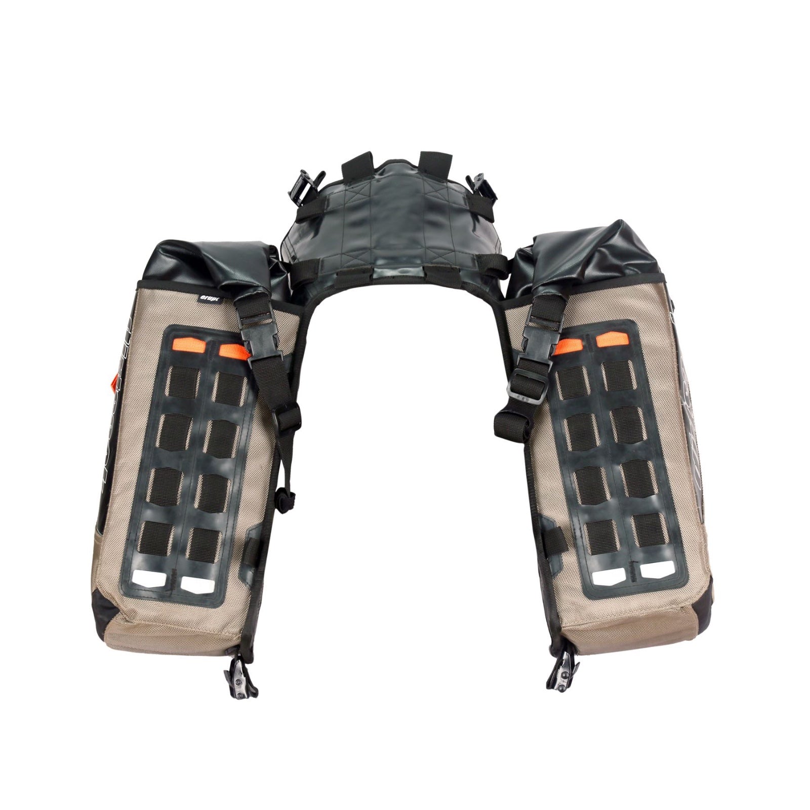 Dirtsack Erupt Rackless V2 Soft Luggage ADV 2 x 24L Sandstorm & Black Regular Width