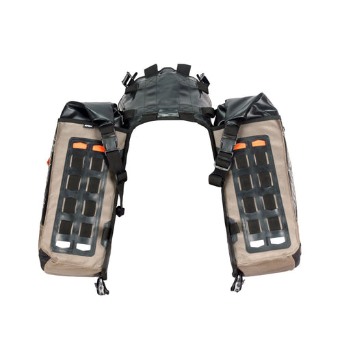 Dirtsack Erupt Rackless V2 Soft Luggage ADV 2 x 24L Sandstorm & Black Regular Width