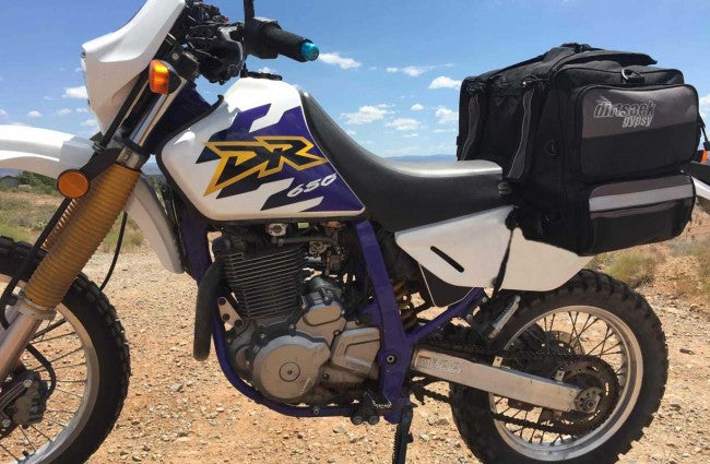 Dirtsack Gypsy Tail Bag Tough Adventure Motorcycle Luggage No racks needed 72 litres TET