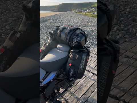 Dirtsack Erupt Rackless V2 Soft Luggage ADV Kit 2 x 24 litre All Black No Pannier Racks Needed