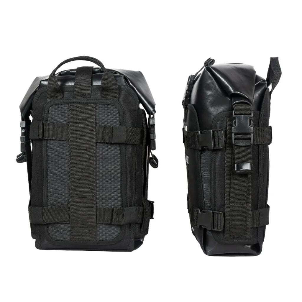Dirtsack Frogman CS Version 2 ADV Pair of Crash Bar Waterproof Bags (Black)